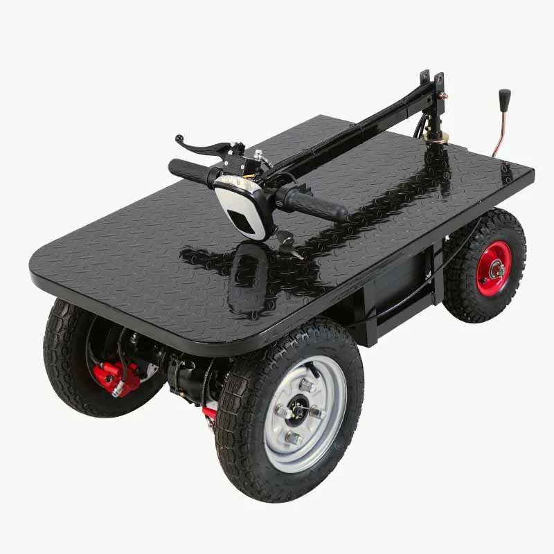 Large Capacity Foldable Rideable Electric Platform Truck With Platform ...