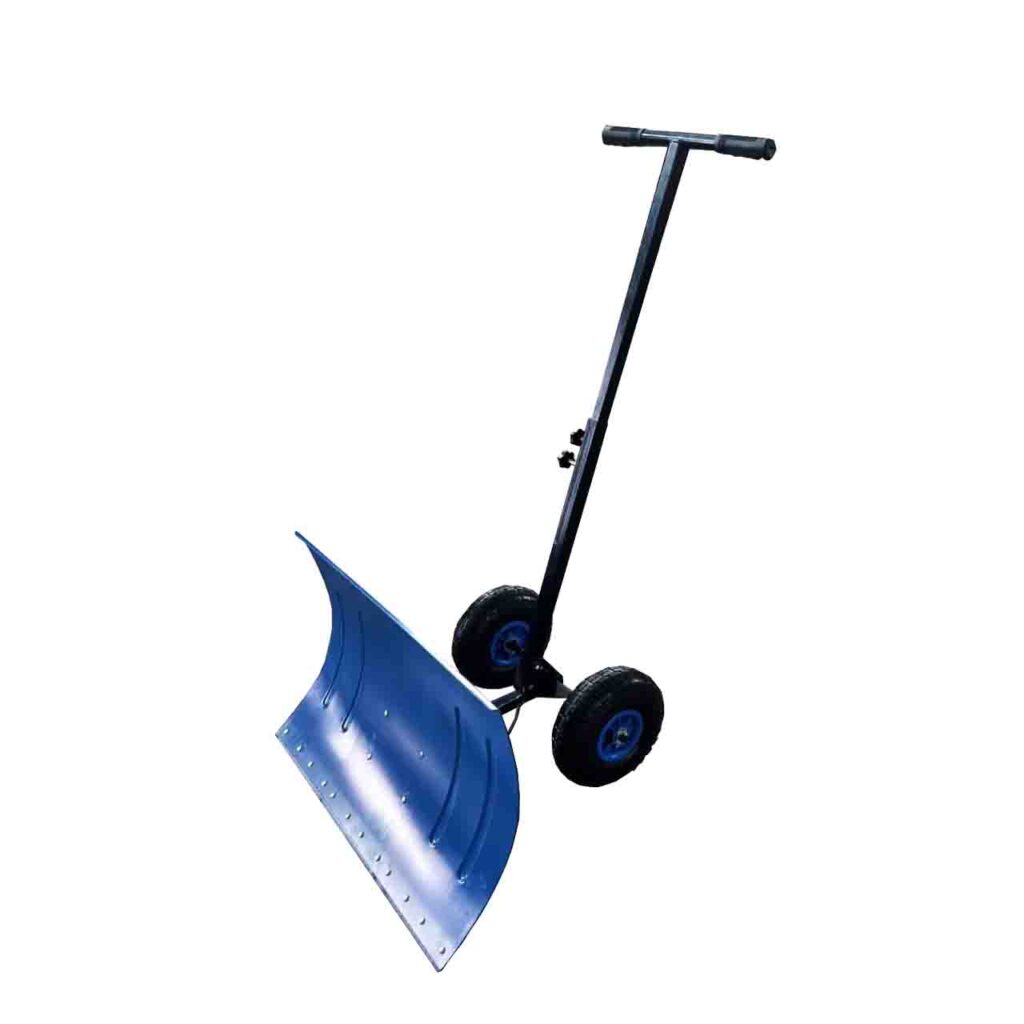Wheeled snow plow