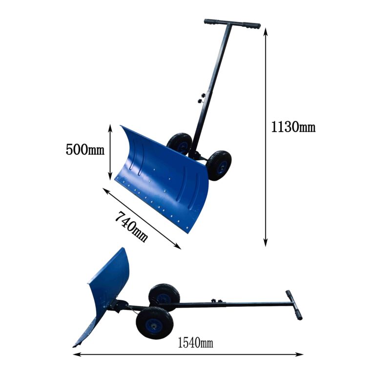 Wheeled snow plow 2