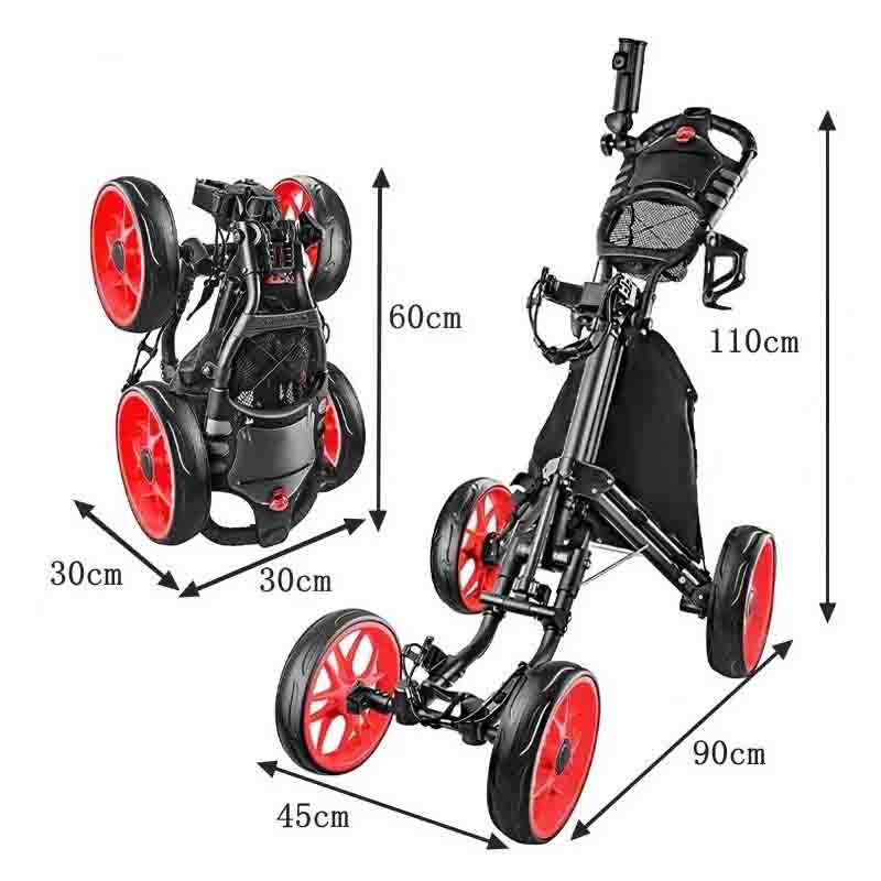 4 Wheel Golf Push Cart 4