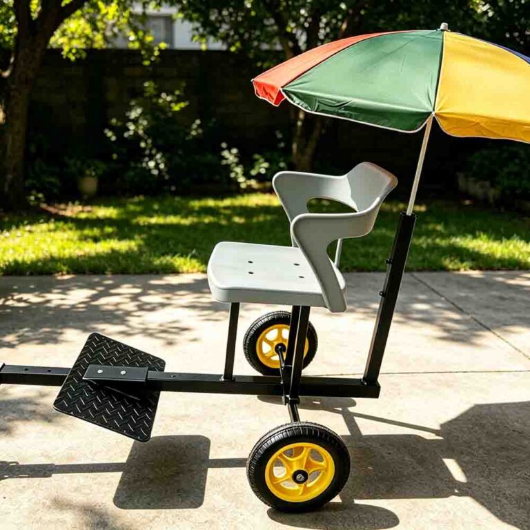 Micro Tiller Seat Trailer